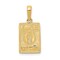 14K Yellow Gold Mile 0 Key West Mile Marker Charm Jewerly 20mm x 10mm